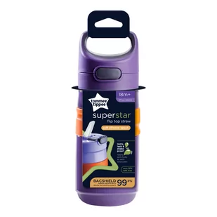 TOMMEE TIPPEE FLIPTOP bidon sportowy 18m+  fioletowy - Bidony dla dzieci - miniaturka - grafika 1