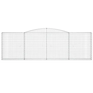 Kosze gabionowe, 5 szt, 400x30x120/140 cm, galwanizowane żelazo - Ogrodzenia - miniaturka - grafika 5