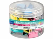 Spinacze i klipsy do papieru - Tetis Klipy kolorowe 25mm 48szt. GK002-C - miniaturka - grafika 1