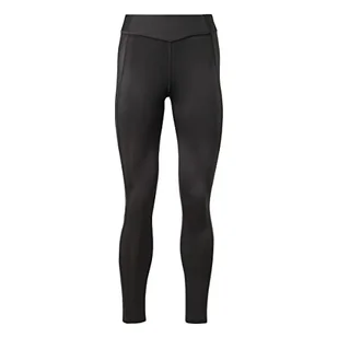 Reebok Damskie spodnie do jogi z wysokim stanem, Czarny, S - Spodnie damskie - miniaturka - grafika 1