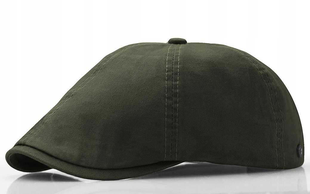 Kaszkiet Męski Bawełniany Czapka Casual Zielony Khaki Pako Jeans