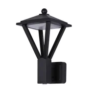 Lampy ogrodowe - Kinkiet zewnętrzny LED 12W+3W Bons OWL-22474-BK Italux - miniaturka - grafika 1