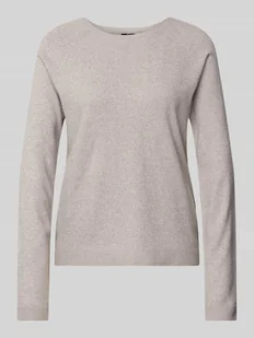 Sweter z dzianiny o kroju regular fit z szerokim wzorem w paski i obniżonymi ramionami model ‘BREE’ - Swetry damskie - miniaturka - grafika 1