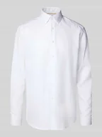 Koszule męskie - Koszula biznesowa o kroju regular fit z kołnierzykiem typu kent - miniaturka - grafika 1