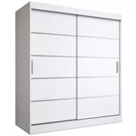 Szafy - Szafa przesuwna biały mat 180 cm - Livia 5X - miniaturka - grafika 1