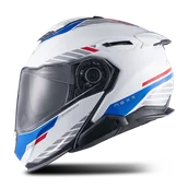 Kaski motocyklowe - Kask Szczękowy Nexx X.Lifetour Globe Złamany Biały/NiebieskiXS - miniaturka - grafika 1