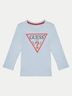 Bluzki damskie - Guess Bluzka N84I24 K8HM0 Błękitny Regular Fit - miniaturka - grafika 1