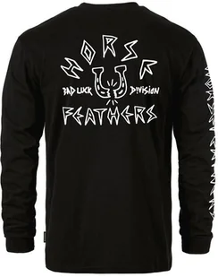 t-shirt HORSEFEATHERS BAD LUCK LS T-SHIRT Titanium - Koszulki męskie - miniaturka - grafika 1