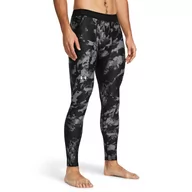 Spodnie sportowe męskie - Męske legginsy treningowe Under Armour UA HG IsoChill Prtd Leggings - czarne - UNDER ARMOUR - miniaturka - grafika 1
