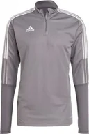 Bluzy męskie - Adidas Bluza adidas TIRO 21 Training Top GH7301 GH7301 szary XXL - miniaturka - grafika 1
