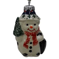 Bombki - Ceramiczna bombka ceramiczna Ceramika Bolesławiec - miniaturka - grafika 1