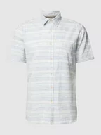 Koszule męskie - Koszula casualowa o kroju slim fit z wzorem w paski - miniaturka - grafika 1