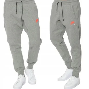 Nike spodnie męskie dresowe szare sportowe dresy slim fit 809060-091 L - Spodnie męskie - miniaturka - grafika 1