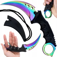 Noże - TRENINGOWY NÓŻ CS:GO KARAMBIT FADE COUNTER STRIKE TĘCZOWY KNI-FE1 - miniaturka - grafika 1