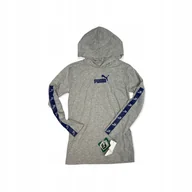 Bluzki damskie - Koszulka bluzka chłopiec kaptur PUMA L 14/16 lat - miniaturka - grafika 1