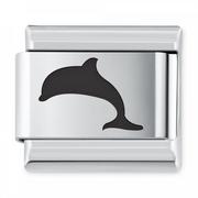 Charmsy - Murrano ITALIAN CHARMS Symbole Zwierzęta Delfin IH-232 - miniaturka - grafika 1