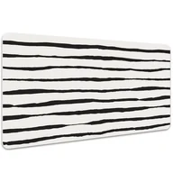 Podkładki na biurko - Podkładka mata ochrona biurka Czarne linie 100x50cm, Dywanomat - miniaturka - grafika 1