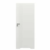 Drzwi wewnętrzne - Skrzydło drzwiowe bezprzylgowe łazienkowe z podcięciem wentylacyjnym Trim D1 60 prawe białe Porta - miniaturka - grafika 1