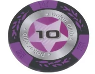 Gry karciane - Żeton Poker Club 14,5 g, Nominał 10, 25 szt. w rolce - miniaturka - grafika 1