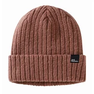 Czapki męskie - Czapka zimowa Jack Wolfskin CUSHY BEANIE wild ginger - S - miniaturka - grafika 1