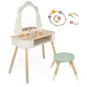 Zabawy w naśladowanie dorosłych - CLASSIC WORLD Drewniana toaletka z lustrem pastelowa - miniaturka - grafika 1