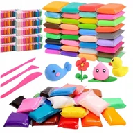 Masy plastyczne - ZESTAW KREATYWNY MASA PLASTYCZNA MAGIC PIANKOLINA SUPER CLAY 120 SZTUK - miniaturka - grafika 1