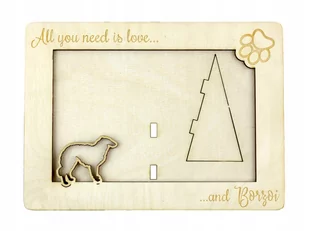 Borzoj Borzoi ramka na zdjęcie z psem grawer - Ramki na zdjęcia Borzoj Borzoi ramka na zdjęcie z psem grawer - Ramki na zdjęcia - miniaturka - grafika 1