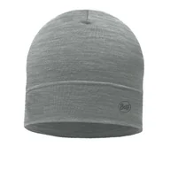 Czapki i chusty sportowe męskie - Czapka Buff Merino Lightweight Beanie 113013.933.10.00 - szara - miniaturka - grafika 1