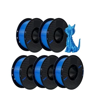 filament do drukarek 3D, tworzywo PETG 5KG, kolor czarno-biały, niebieski - Filamenty i akcesoria do drukarek 3D - miniaturka - grafika 1