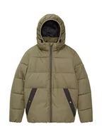 Kurtki i płaszcze dla chłopców - TOM TAILOR Chłopcy Dziecięca kurtka zimowa z kapturem 1033348, 10415 - Dusty Olive Green, 152 - miniaturka - grafika 1