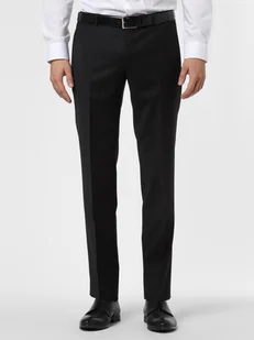 JOOP! Męskie spodnie od garnituru modułowego Mężczyźni Slim Fit Wełna czarny jednolity, 27 - Spodnie męskie - miniaturka - grafika 1