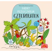 Powieści i opowiadania - Mądry przedszkolak Czterolatek Książeczka z nalepkami Weronika Goszczyńska - miniaturka - grafika 1