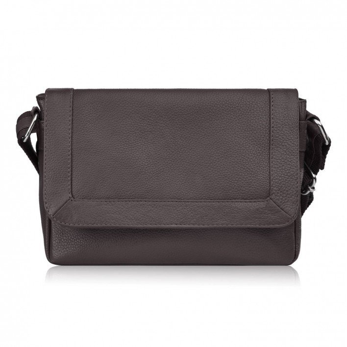 Torebka Damska Mała Listonoszka Skórzana Na Ramię Brązowa Paolo Peruzzi E-35-Br