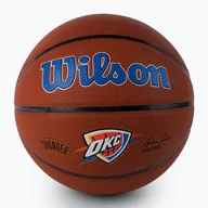 Koszykówka - Piłka do koszykówki Wilson NBA Team Alliance Oklahoma City Thunder brown rozmiar 7 - miniaturka - grafika 1
