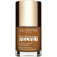 Podkłady do twarzy - Clarins Skin Illusion Velvet podkład w płynie z matowym wykończeniem o działaniu odżywczym odcień 118.5N 30 ml - miniaturka - grafika 1