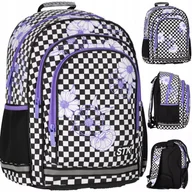 Plecaki szkolne i tornistry - Plecak szkolny wielokomorowy Starpak biały, czarny, fioletowy 23 l - miniaturka - grafika 1