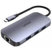 Huby USB - Unitek HUB USB-C N9+, USB-C, HDMI, PD 100W, SD D1071A - miniaturka - grafika 1