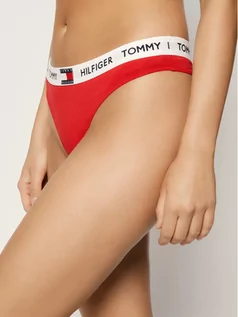 Majtki damskie - Tommy Hilfiger Stringi UW0UW02198 Czerwony - grafika 1