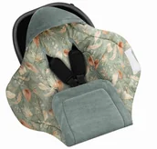 Rożki i beciki - Otulacz Kocyk Do Fotelika Samochodowego Bohemian Green Sleepee - miniaturka - grafika 1