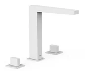 Baterie umywalkowe - Bateria umywalkowa TRES Slim Exclusive dwuuchwytowa Biel Matowa 20210501BM - miniaturka - grafika 1