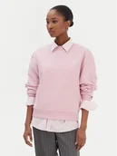 Bluzy damskie - Tommy Hilfiger Bluza Script WW0WW49418 Różowy Regular Fit - miniaturka - grafika 1