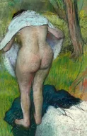 Plakaty - Galeria Plakatu, Plakat, Girl Drying Herself, Edgar Degas, 30x40 cm - miniaturka - grafika 1