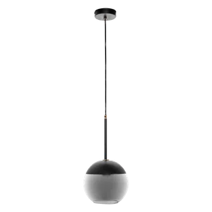 Lampa wisząca LARA 1P E27 - czarny/srebrny - Lampy sufitowe - miniaturka - grafika 1