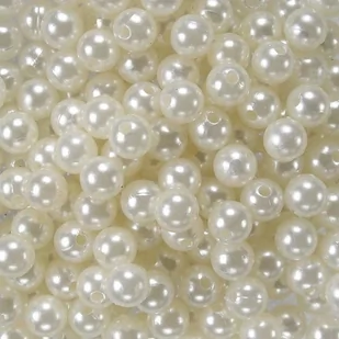 Koraliki perłowe 14 mm (4szt) Perłowy - Półfabrykaty do biżuterii - miniaturka - grafika 1
