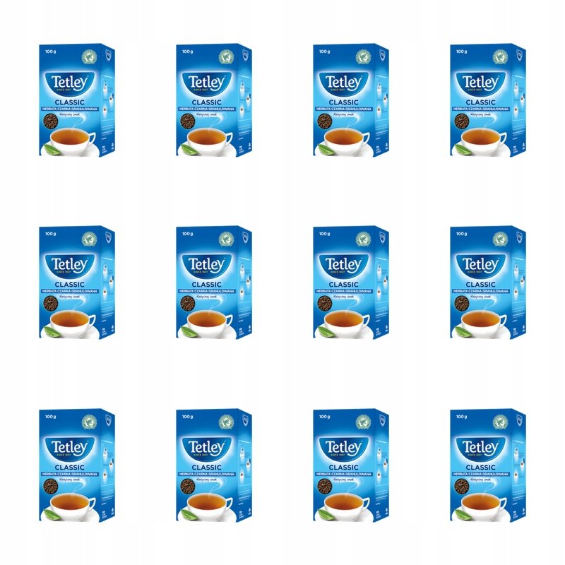 Herbata Tetley Classic Czarna Granulowana 100g X12