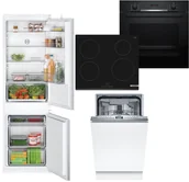 Zestawy AGD - Zestaw AGD do zabudowy Bosch Lodówka Serie 2 KIV865SE0 + Zmywarka Serie 4 SPV4HMX10E + Płyta Serie 4 PUE63RBB5E + Piekarnik Serie 4 HBA534EB0 - miniaturka - grafika 1