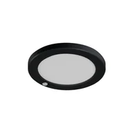 Lampy sufitowe - Plafon Erga okrągły czarno-biały LED 17W 3000K-6500K 1600lm z czujnikiem ruchu wym: 2 x 23 cm IP20 tworzywo sztuczne Kanlux - miniaturka - grafika 1