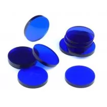 Crafters Znaczniki akryl niebieskie okrągłe 22x3mm 10szt - Crafters - Akcesoria do gier planszowych - miniaturka - grafika 1