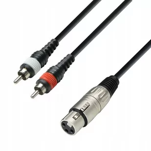 Adam Hall K3 YFCC 0300 - Kabel audio XLR żeński na 2 x RCA męski, 3 m K3YFCC0300 - Akcesoria do nagłośnienia - miniaturka - grafika 1