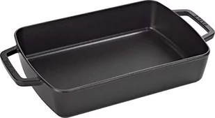 Staub forma do piekarnika, wymiary 30 x 20 cm, 3,15 l, wnętrze pokryte matową, czarną emalią, kolor czarny 1303023 - Naczynia żaroodporne - miniaturka - grafika 1